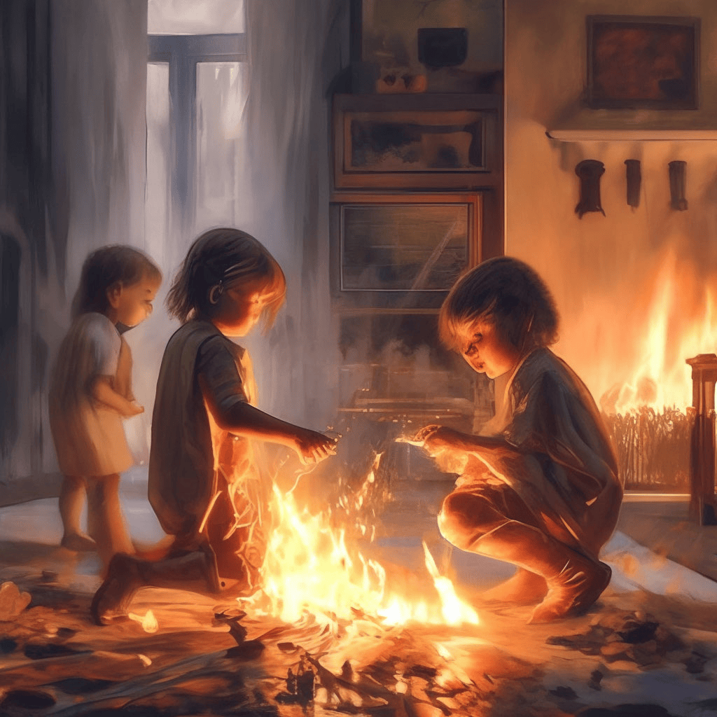 Детская шалость с огнем: игра…